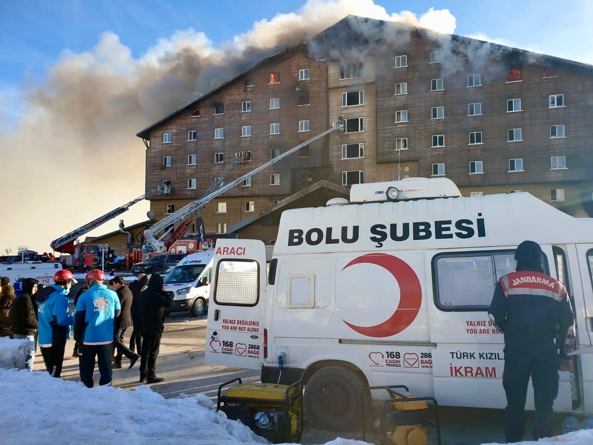 Jagan Chapagain (@jagan_chapagain) on Twitter photo Deeply saddened by the tragic fire at the Grand Kartal Hotel in Kartalkaya Ski Resort, Bolu Province, Türkiye, which has led to the loss of many lives and injuries.
Our teams from the Turkish Red Crescent <a href="/Kizilay/">Türk Kızılay</a> have immediately mobilized resources to support the emergency Deeply saddened by the tragic fire at the Grand Kartal Hotel in Kartalkaya Ski Resort, Bolu Province, Türkiye, which has led to the loss of many lives and injuries.
Our teams from the Turkish Red Crescent <a href="/Kizilay/">Türk Kızılay</a> have immediately mobilized resources to support the emergency