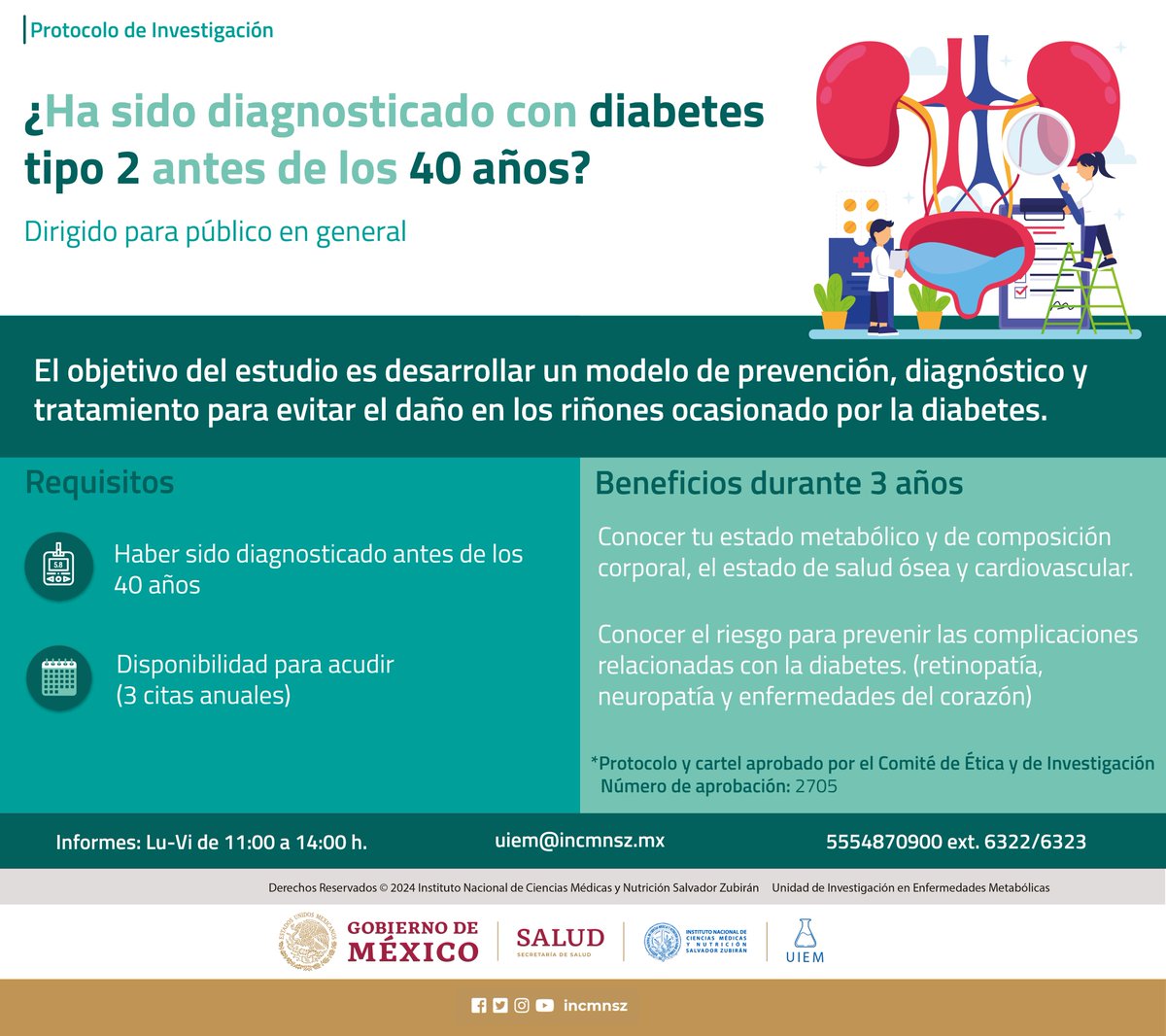 UIEMmx's tweet image. ¿Tienes diabetes y fuiste diagnosticado antes de lso 40 años? puedes participar en nuestro protocolo de investigación

#uiem #diabetes #heathy #nutrición #nefropatiadiabetica #nefropatia #riñones
