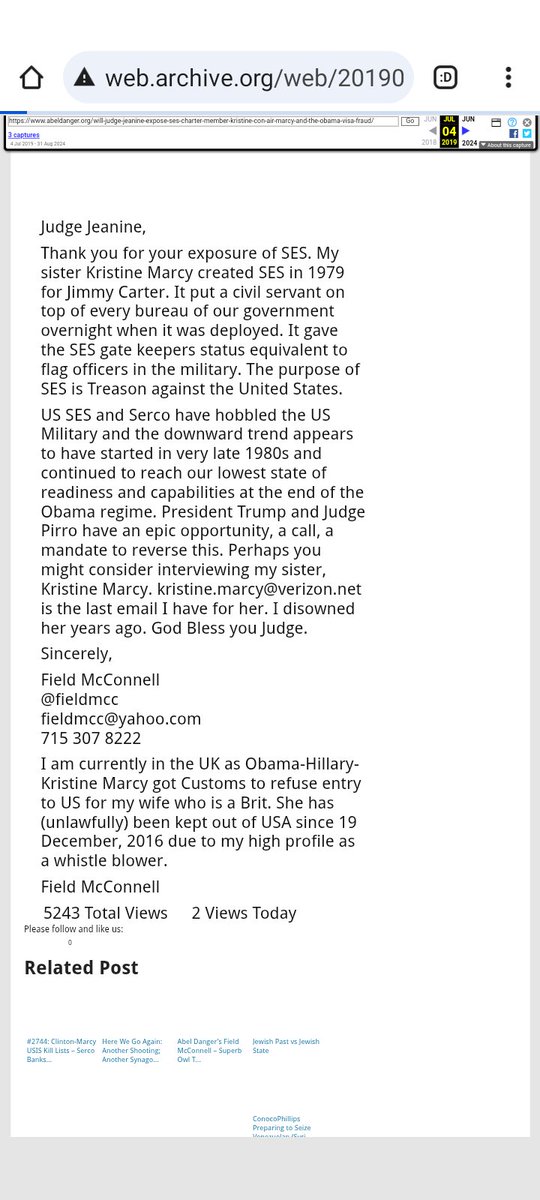 TippytopshapeU's tweet photo. @Brittbeast33 @DcLidstone What is Senior Executive Service?

look what #AbelDanger founder
Field McConnell,
brother to
SES creator Kristine Marcy says
"status equivalent to
flag officers in the military"
😶‍🌫️
👉 #SES &amp; #Serco 👈
"hobbled the US Military
🧵
🔻
https://t.co/luJ3WM2Vac
https://t.co/uzHDWiHzY4 https://t.co/qSoCeHaBAj