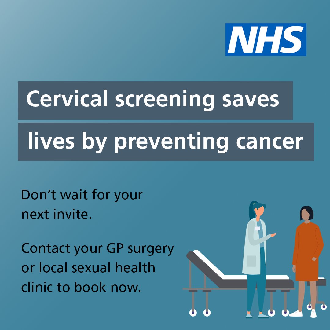If you've had an invitation for cervical screening, please don’t wait.
Call your GP practice to book an appointment as soon as you can. Evening and weekend appointments may be available.
If you missed your last screening, book an appointment with your surgery. It is not too late.