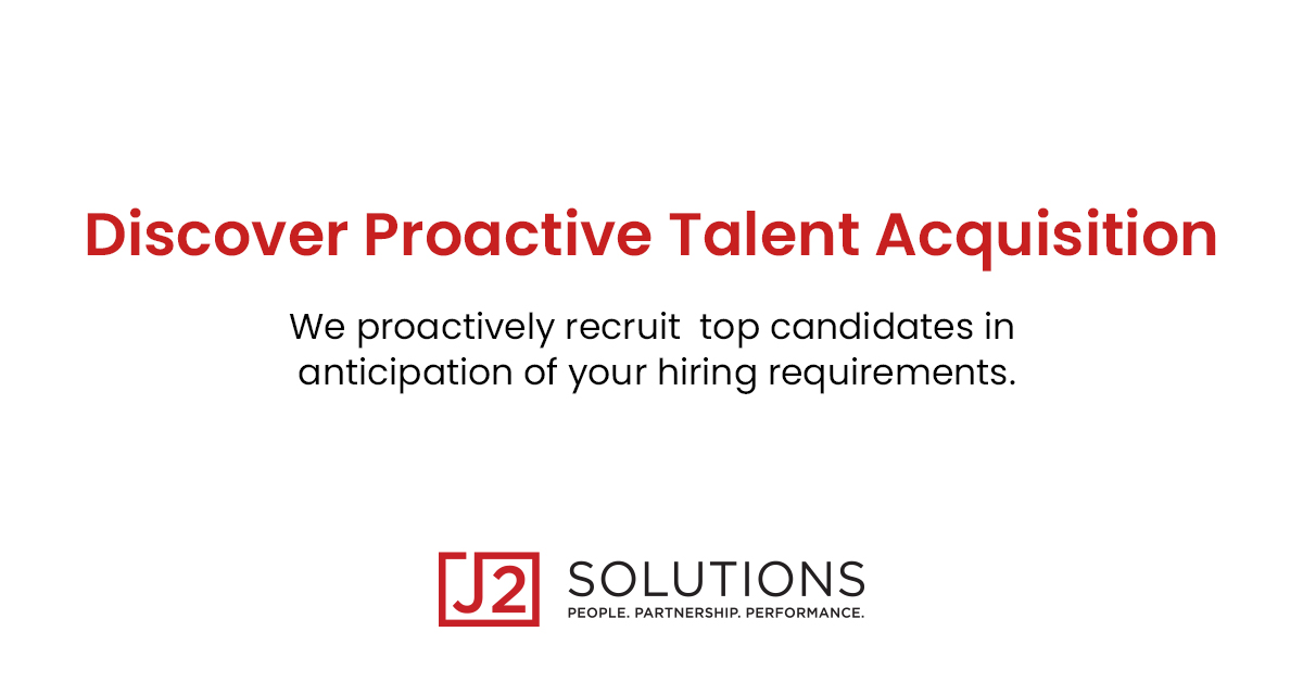 J2_Solutions's tweet image. At J2 Solutions, we don’t just fill positions—we anticipate your needs by proactively recruiting top talent, ensuring you&apos;re always one step ahead.

j2-solutions.com/contact/

#TalentAcquisition #ITStaffing #ProactiveHiring #J2Solutions #RecruitmentSuccess