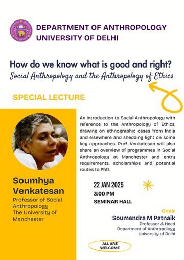 Dept. of Anthropology | Univ of Delhi | Official tweet media