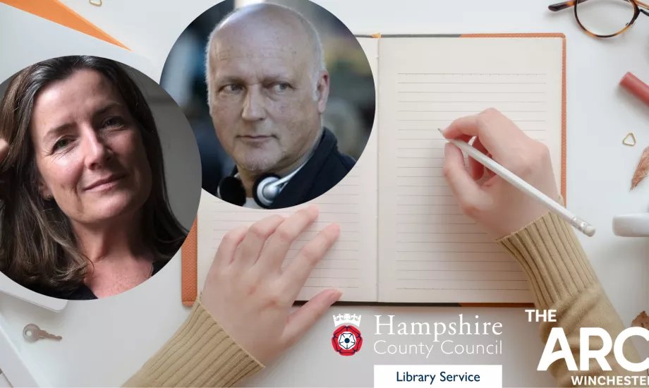 Join novelist <a href="/JudithHeneghan/">Judith Heneghan</a> and #director <a href="/TimFywell/">Tim Fywell</a> for a workshop and explore what #writers can learn by approaching a fictional scene as a #filmdirector might.  🖋️📚
At The Arc, Winchester - in partnership with Winchester Library. 

Find out more: arcwinchester.org.uk/event/writing-…