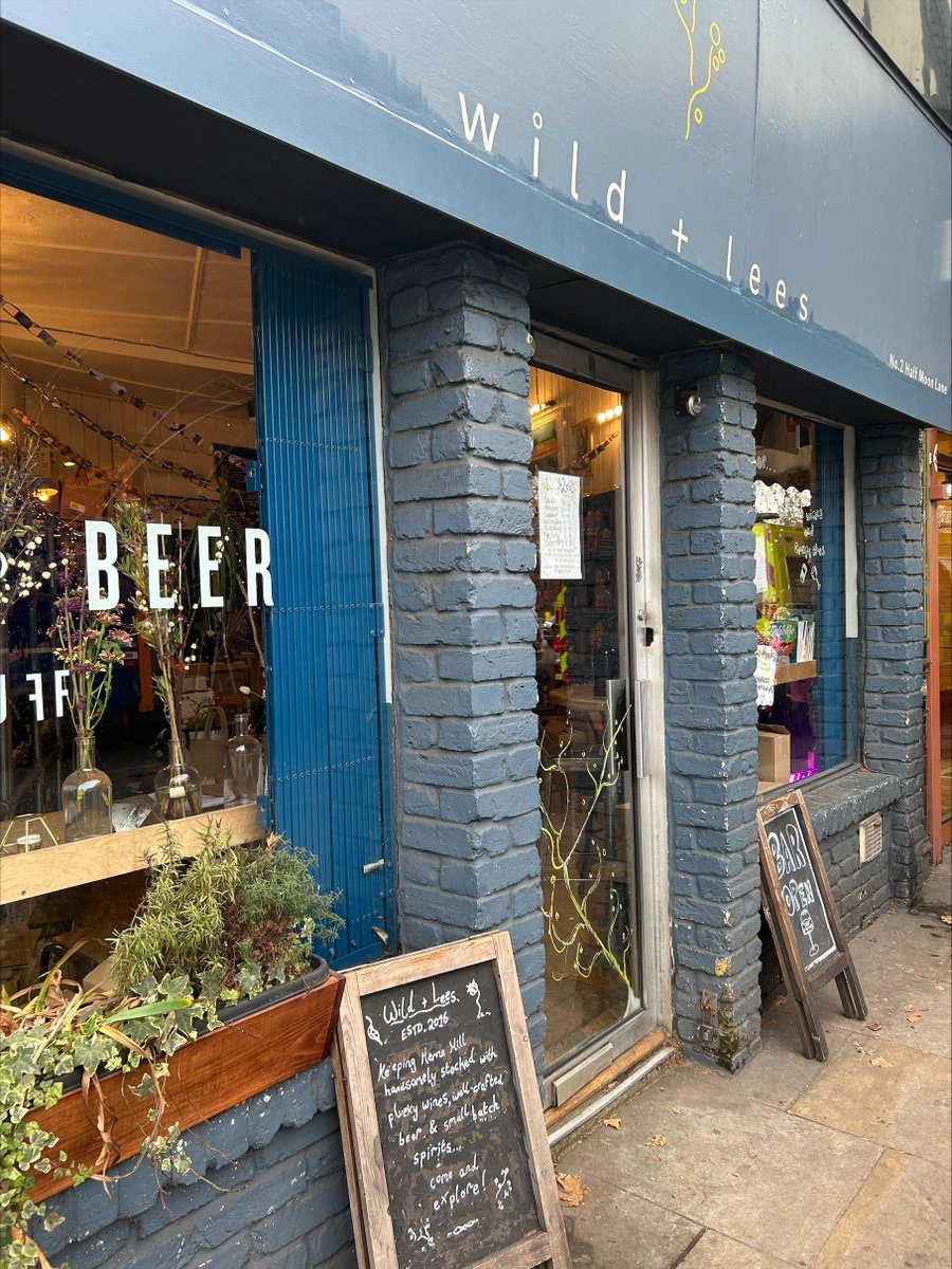 If you've been to Herne Hill, then you must have popped into @wildandlees, a fabulous bottle shop brimming with delicious wines, craft beer &amp; small batch spirits.Make sure you pop in &amp; say 👋 to the team &amp; check out their fabulous selection (they are fans of our sours!)