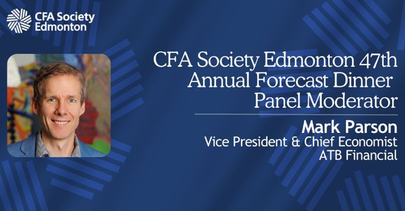 Excited to kick off panel announcements for CFA Society Edmonton's 47th Annual Forecast Dinner! 

First up: Moderator Mark Parsons, VP &amp; Chief Economist at ATB Financial, bringing 20+ years of expertise on Alberta’s economy.

Stay tuned for more: buff.ly/4ak5C0L