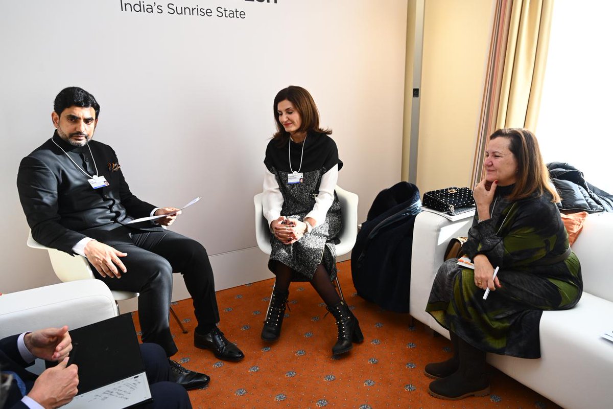 I met Francine Katsoudas, <a href="/Cisco/">Cisco</a>  's Vice President, at Davos Belvedere to discuss potential collaborations. I proposed establishing a Cisco Global Capacity Center (GCC) in Visakhapatnam and expanding their manufacturing network in Andhra Pradesh. Our conversation also touched on