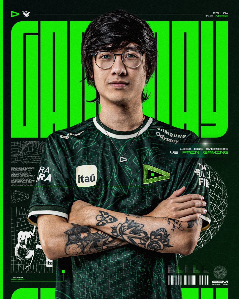 Arte de estudo - Gameday <a href="/LOUDgg/">LOUD 🇧🇷</a> 

Experimentando um pouco com estética inspirada em brutalismo que eu quero incorporar cada vez mais no meu estilo