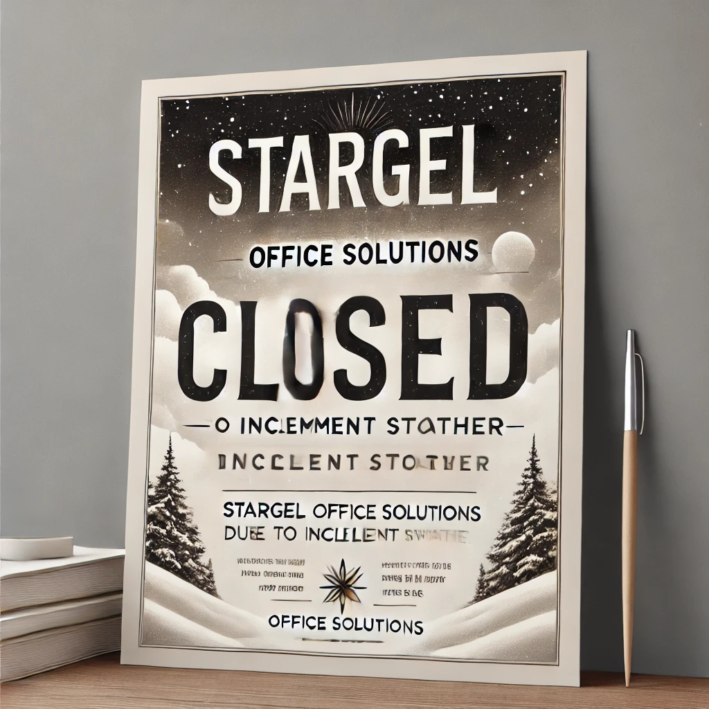 We are closed today.  We hope to reopen tomorrow depending on the weather.  Everyone stay safe and warm.