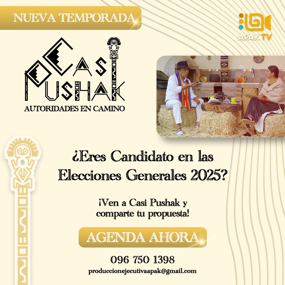 ApakTv's tweet photo. @LuisaGonzalezEc @LaPosta_Ecu @CNNEE @RC5Oficial Considerar esta posibilidad de acercarse a los y las ciudadanas.
#Elecciones2025ec
#Votaciones2025
#CNE
#Politica 

PresidenciaEcuador
Ecuador https://t.co/Vo64hgrOaj