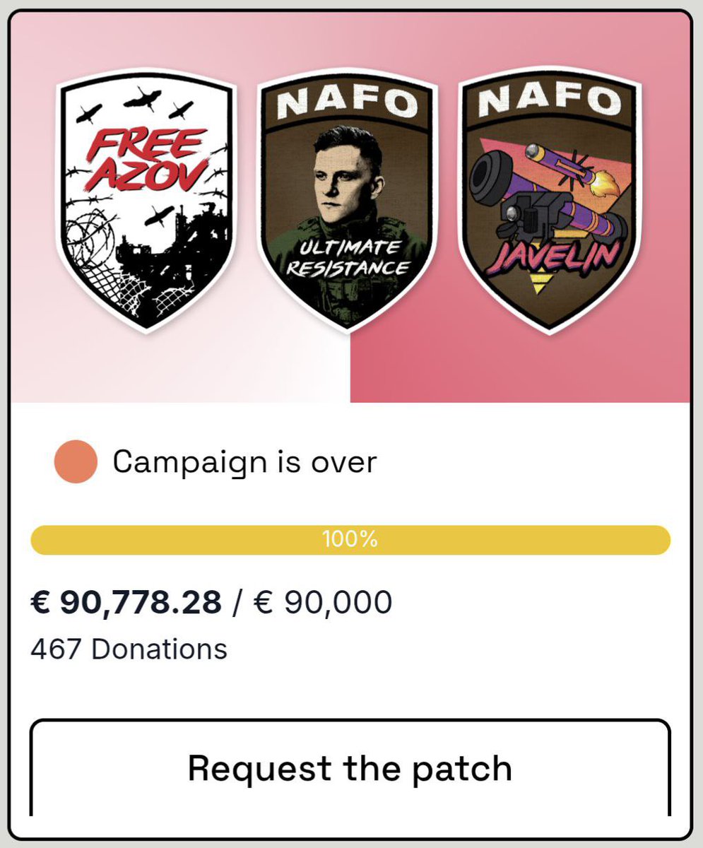 Thanks to you, we achieved a big success for the Ukrainian front soldiers! Rick the Ukrainian, the Olenivka Community, the 69th Sniffing Brigade, all fellow Ukraine supporters and me, successfully finished this much needed fundraiser! Thank you very much for supporting Ukraine!