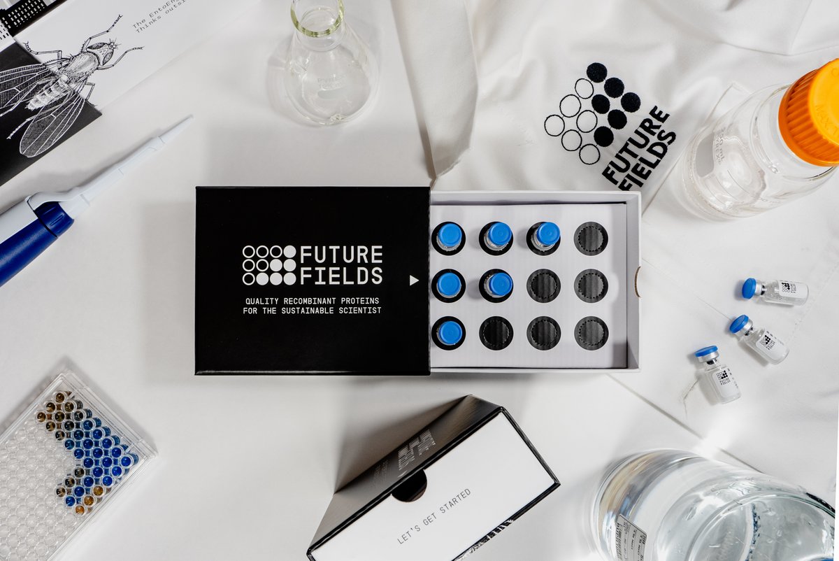 This year, our BirA, PDGF-BB, and other lyophilized proteins will be shipped out in brand new boxes! ✨ Keeping your protein safe in transit, our boxes are printed with eco-friendly soy-based ink, made with &gt;50% recycled waste, and designed for you to keep and reuse. 🔁🍃📦