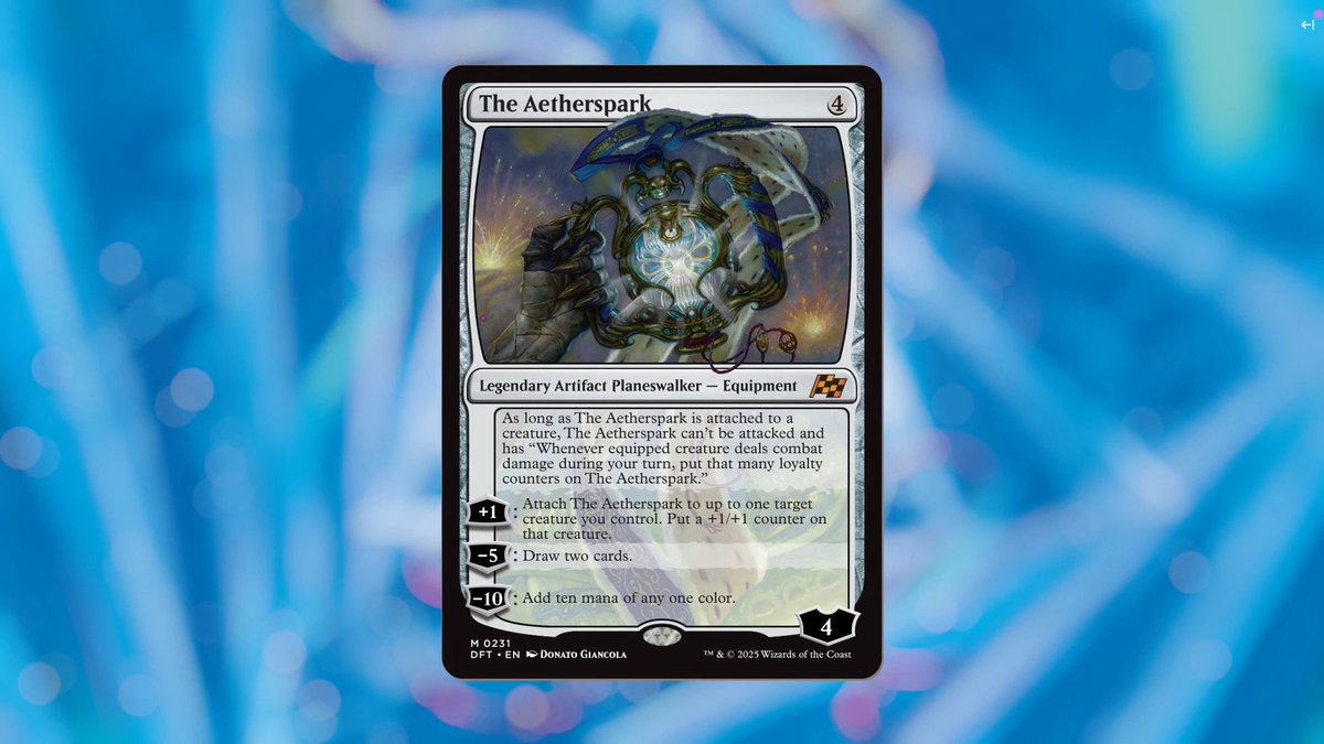 the aetherspark mtg card Magic The Gathering - Aetherdrift main image 0