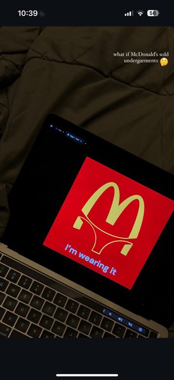 what if Mcdonald’s sold undergarments?🤔🤩