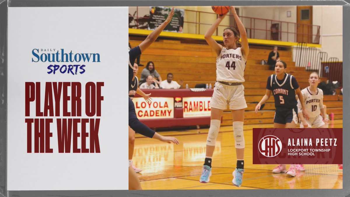 Lockport Township Girls Basketball (@lthsgirlshoops) on Twitter photo Alaina Peetz is your <a href="/SouthtownSports/">SouthtownSports</a> Player of the Week ‼️
Alaina is coming off a monster game of 8p/12r/4b/7s helping us knock off SWSC unbeaten Lincoln-Way West and ending the week 3-0. Alaina Peetz is your <a href="/SouthtownSports/">SouthtownSports</a> Player of the Week ‼️
Alaina is coming off a monster game of 8p/12r/4b/7s helping us knock off SWSC unbeaten Lincoln-Way West and ending the week 3-0.