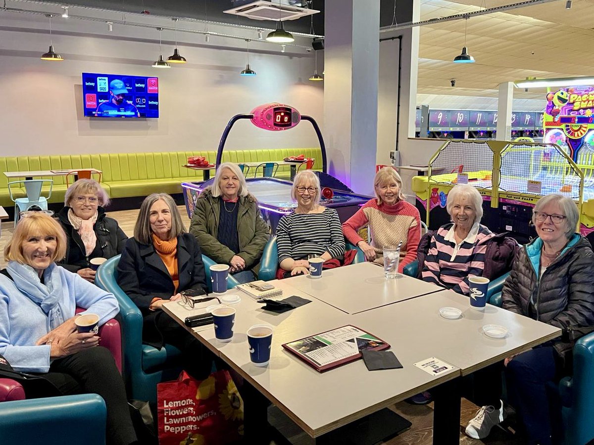 Today for our monthly social, we decided to do something more befitting our age! 
So we went tenpin bowling. For many of us, we hadn’t done this in years, but we had such fun and will certainly be doing it again. 

#tenpin #warrington #wi #fun #friendship