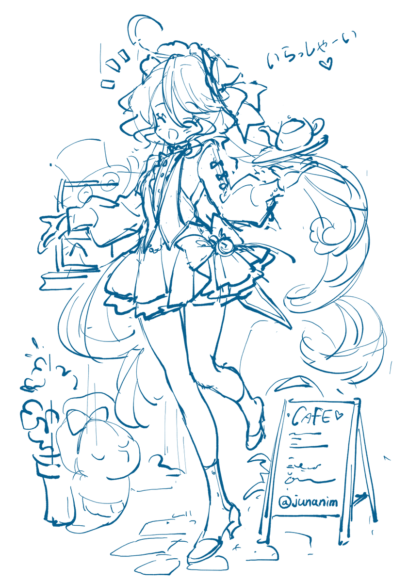 フリーナ「カフェフリーナ 」|JUNA🌟4월SCF【D-07,08】✴️5월블아온리(1차)のイラスト