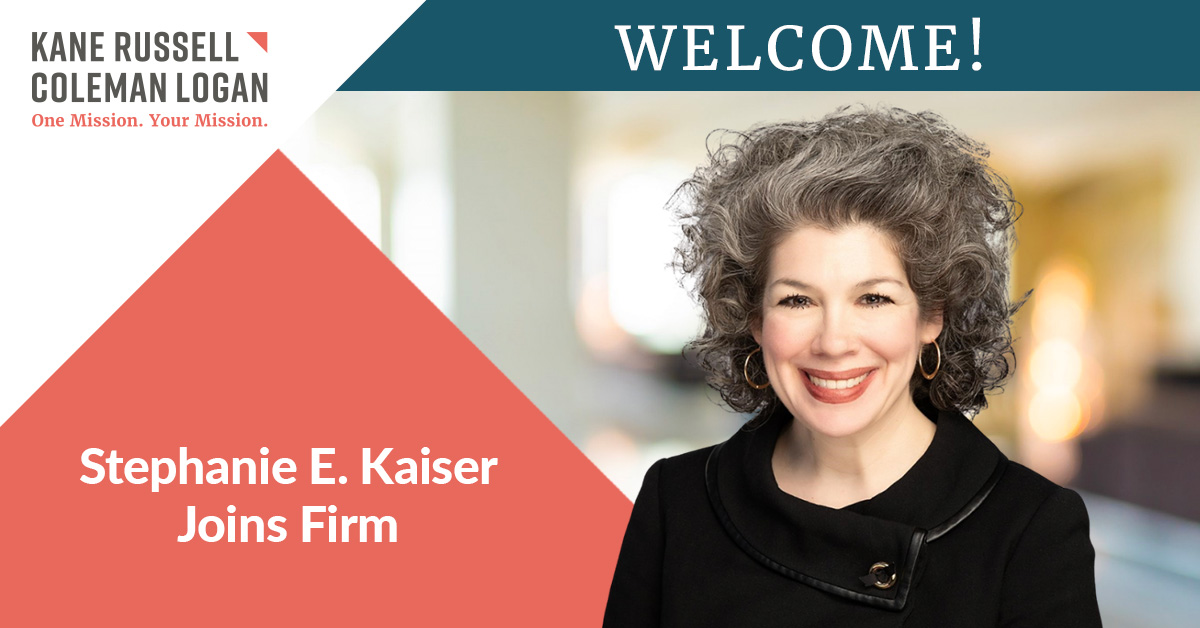 KRCLfirm's tweet photo. #KRCL is proud to announce that Stephanie Kaiser has joined the firm as a Director and will serve our clients facing a variety of business and legal challenges. https://t.co/MFfnFTadeh One Mission. Your Mission. #WeAreKRCL https://t.co/9zs6ViQQP5