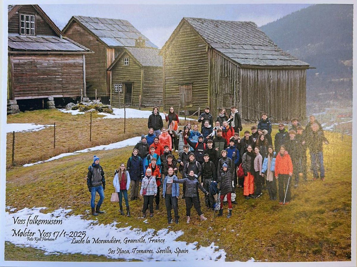 Salida al poblado de Voss en las montañas noruegas como parte del intercambio extraordinario de 1 de bachillerato 🇸🇯