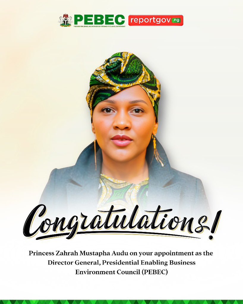 Princess Zahrah Mustapha Audu tweet media