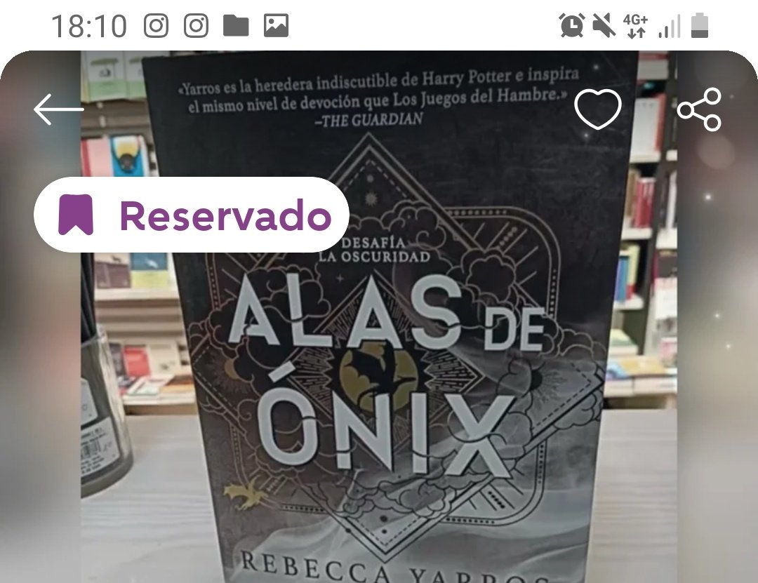 La gente de librería que está vendiendo hoy Tormenta de Onyx en wallapop al precio que le sa la gana, todo bien en casa?
Mañana diréis a vuestros clientes que no os ha llegado o como?