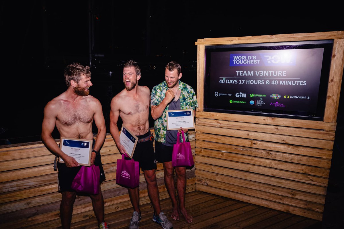 royalartillery1's tweet photo. Think your January has been a struggle! Imagine rowing the Atlantic! 

@Airbornegunners’ very own Capt Charles Newman, alongside his team @teamv3nture, have been rowing the Atlantic as part of the World’s Toughest Row, raising funds for charity. No small feat! 

#FINDandSTRIKE https://t.co/bssIpZBdG1