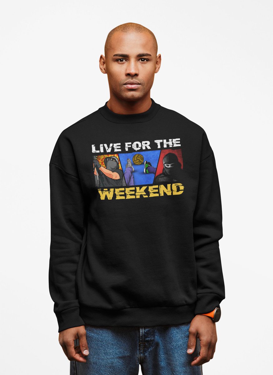 UltrasMaskTr's tweet photo. 🔥 “Live for the Weekend” Sweatshirt🔥
Tüm bedenler yeniden stokta ve indirimli fiyatıyla sadece 419.00₺! 

⏳ Sınırlı stokları kaçırma!
🛒 https://t.co/2ScaqoN9r9 https://t.co/hoiFANkuUi
