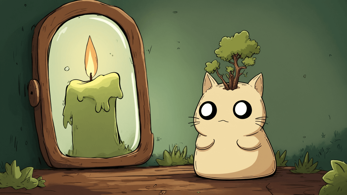TreeStuckInCat's tweet photo. Green candles in the mirror? Must be $TREEINCAT reflecting its own untapped potential as the first-ever animal-plant meta meme. 🌳🕯️🚀

#TREEINCAT #Memecoin #altseason25 #animalplantmeta https://t.co/FtqhiFUf4k