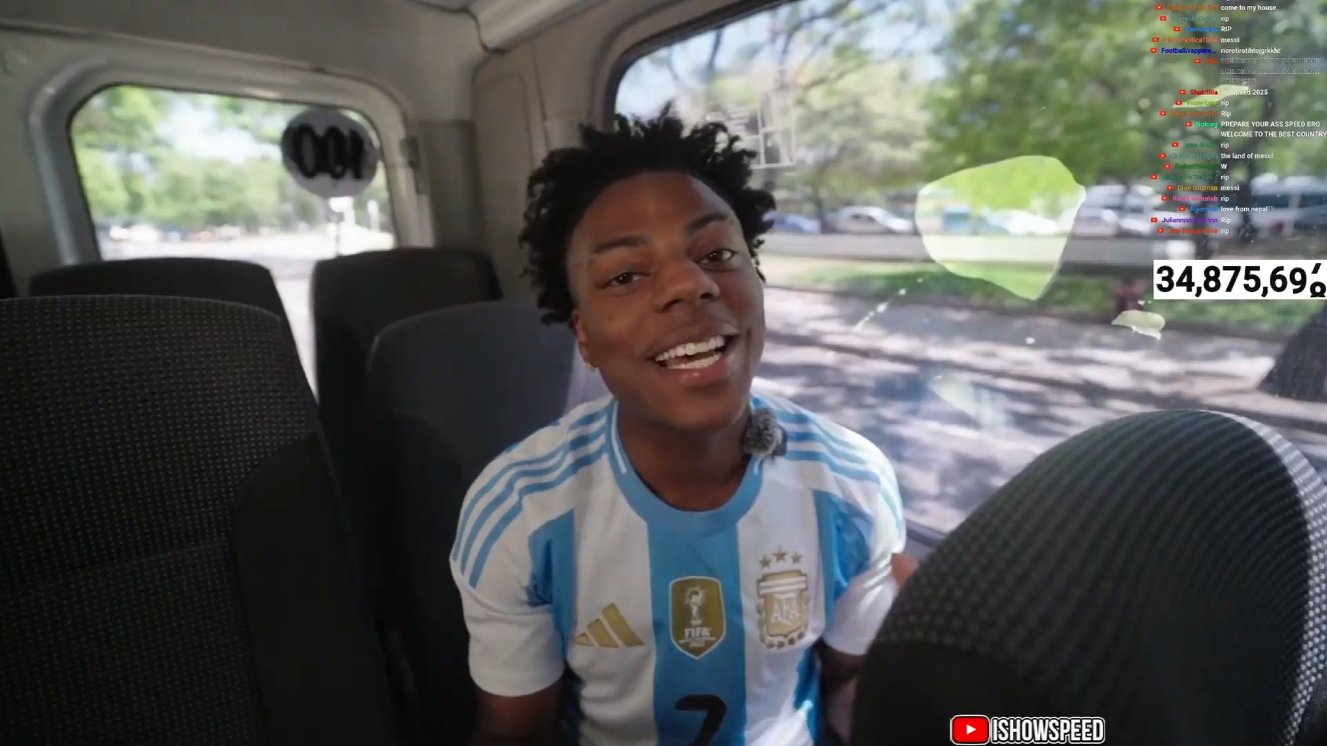 Ishowspeed en Argentina