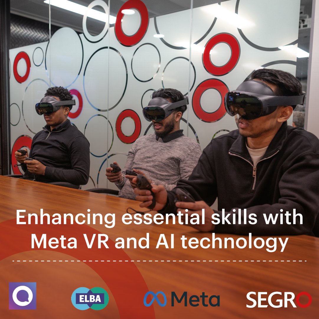 Boosting job skills with VR &amp; AI.

We teamed up with Meta VirtualSpeech and East London Business Alliance (ELBA) to pilot an exciting new programme using  Meta Reality Labs VR and AI technology, supporting people from diverse backgrounds to build essential skills like public
