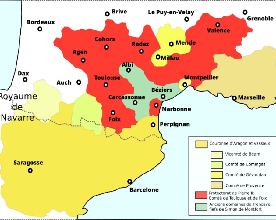 CatharWars's tweet photo. 21/01/1213, Pèire d'Aragon pren lo comtat de Tolosa jos sa proteccion.
#OTD https://t.co/AAA5YcYUIn
