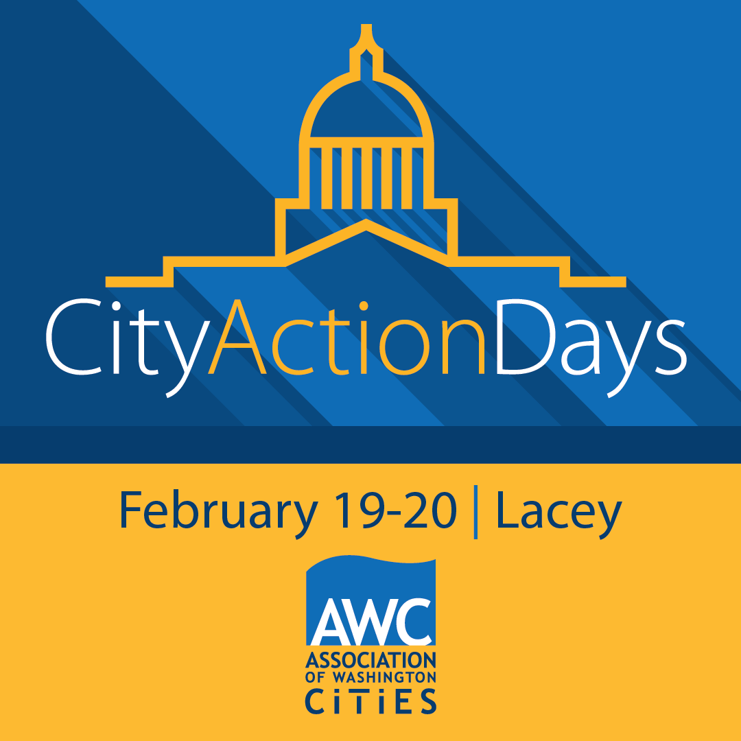Feb. 19 and 20—Join AWC in Lacey for City Action Days. Day 1 features panels and discussions on topics including housing, transportation, and public safety. Day 2 offers general sessions, legislator visits, and a tour of the Capitol.

Register today: wacities.org/events-educati…