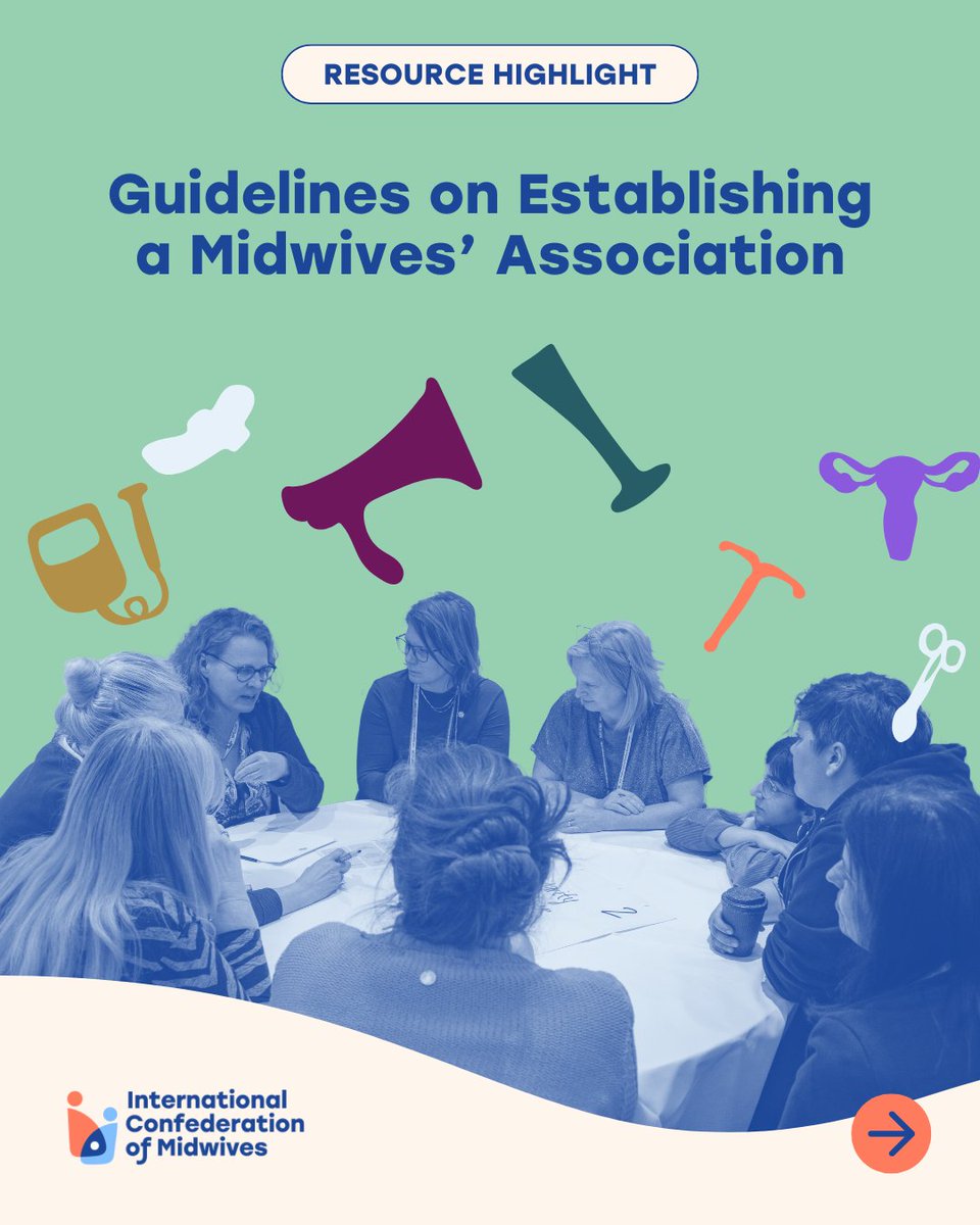 world_midwives's tweet image. Interested in starting a midwives&apos; association? 🤔 This #ResourceTuesday, check out our step-by-step guidelines to build a collective voice for midwives and improve care worldwide.  

🌍 Download now: zurl.co/wq56F