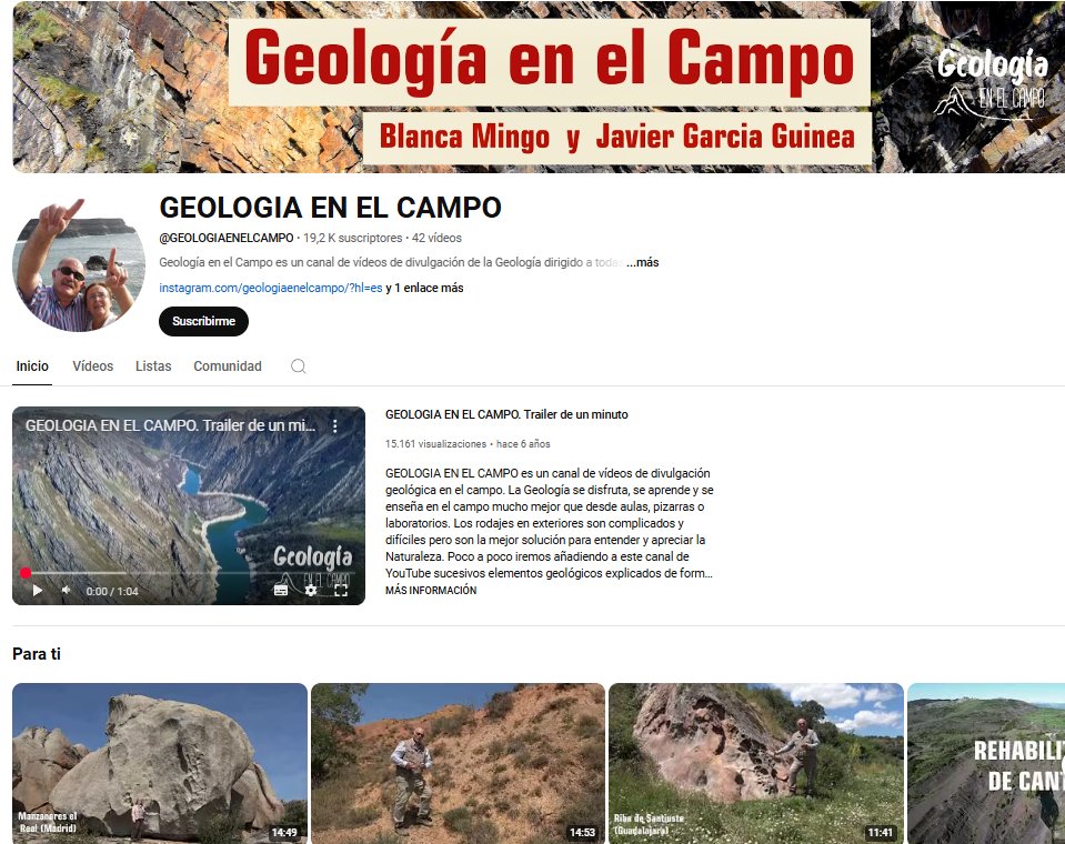 ¿Sabías que la Geología se entiende mejor al aire libre?

En Geología en el Campo, Blanca Mingo y Javier García Guinea te invitan a explorar la naturaleza para descubrir los secretos de la Tierra. 

Enlace al canal: youtube.com/channel/UCKFpy…

#Geología #Naturaleza