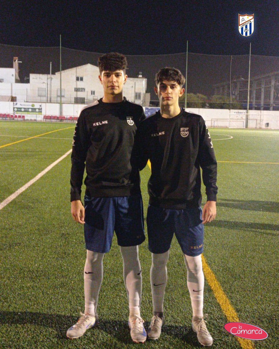 IMÁGENES 📸 | Dos de nuestros cadetes que fueron convocados con la Selección Murciana Sub 16 🔴

👕 Aitor Póveda 
👕 Álvaro Domene

¡Enhorabuena! 👏🏼

#SomosCantera #LorcaCFB 🔵⚪️