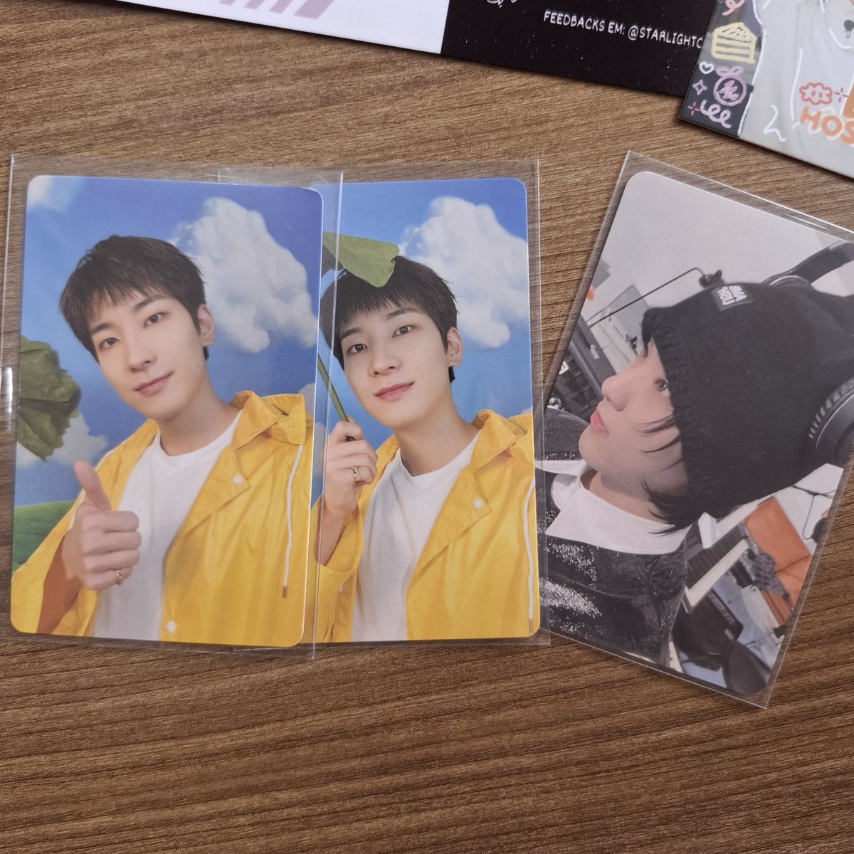 wonwoochaves's tweet photo. feedback super positivo pra @StarlightCegs !!
ambas as cegs foram mt tranquilas e os cards chegaram rapidinho e bem embaladinhos, ainda ganhei brindes fofinhoss 💗 https://t.co/WtmKwQGNfc