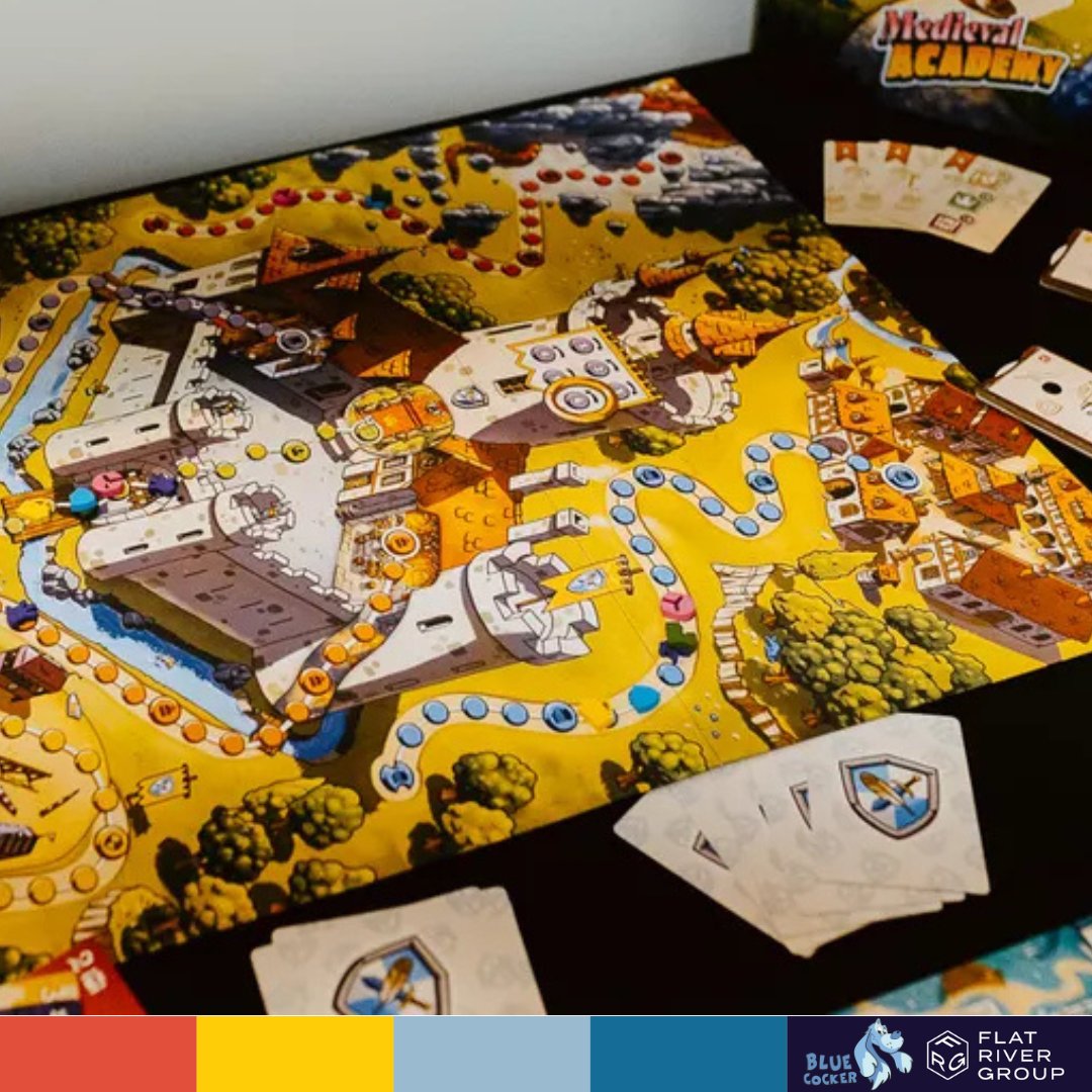 🛡️Welcome to 𝗠𝗲𝗱𝗶𝗲𝘃𝗮𝗹 𝗔𝗰𝗮𝗱𝗲𝗺𝘆!🛡️

Train to become a knight in this fast, dynamic family game!⚔️

🤩𝗠𝗲𝗱𝗶𝗲𝘃𝗮𝗹 𝗔𝗰𝗮𝗱𝗲𝗺𝘆 by Blue Cocker is available online and at your local game store!🤩

1-5 players | Ages 8+ | 30-45 minutes