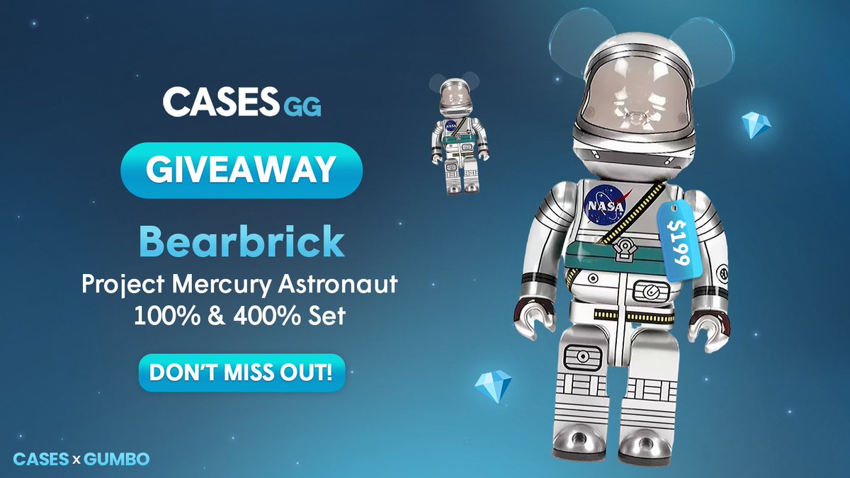 GumboGamble's tweet photo. 🎁$200 BEAR BRICK GIVEAWAY!
Steps to join 👇 
✅ Follow 
@GumboGamble &amp; @casesdotgg 
✅ Retweet
✅ Tag 1 friend https://t.co/hjHAcjB3tG