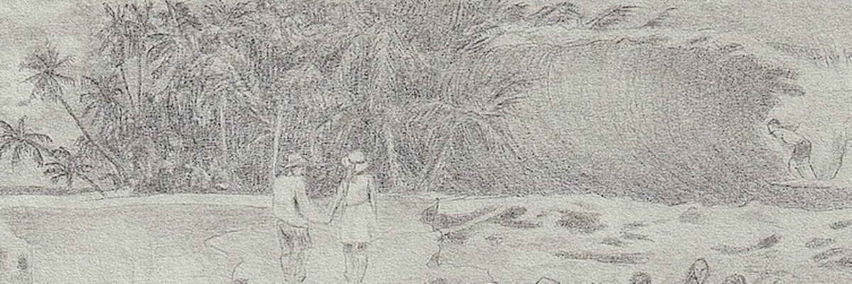 paradigmv2's tweet image. This drawing from @RealRossU is so touching. You&apos;ll be toes in the sand very soon! 🫶