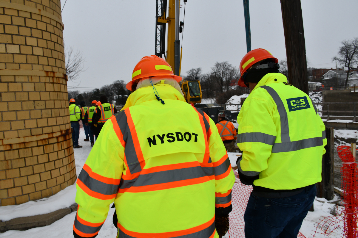 C&amp;S was onsite with NYSDOT to review progress on the I-81 Viaduct Project in Syracuse, New York—a landmark effort to reconnect and revitalize a city divided by outdated infrastructure.

#CSCosProjects #TransportationEngineering #SyracuseNY
