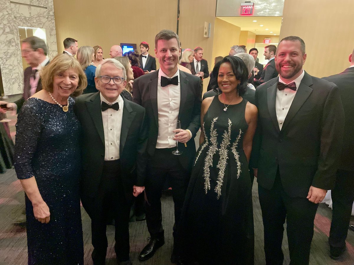 IntelPolicy's tweet photo. #TeamIntel heard remarks from @VP Vance while attending the Ohio Inaugural Ball in DC! It was a pleasure connecting with @GovMikeDeWine, @JonHusted, @RepBalderson, and other OH leaders to discuss @Intel's #CHIPS projects across the U.S. including in New Albany. Looking forward to more collaboration in 2025.