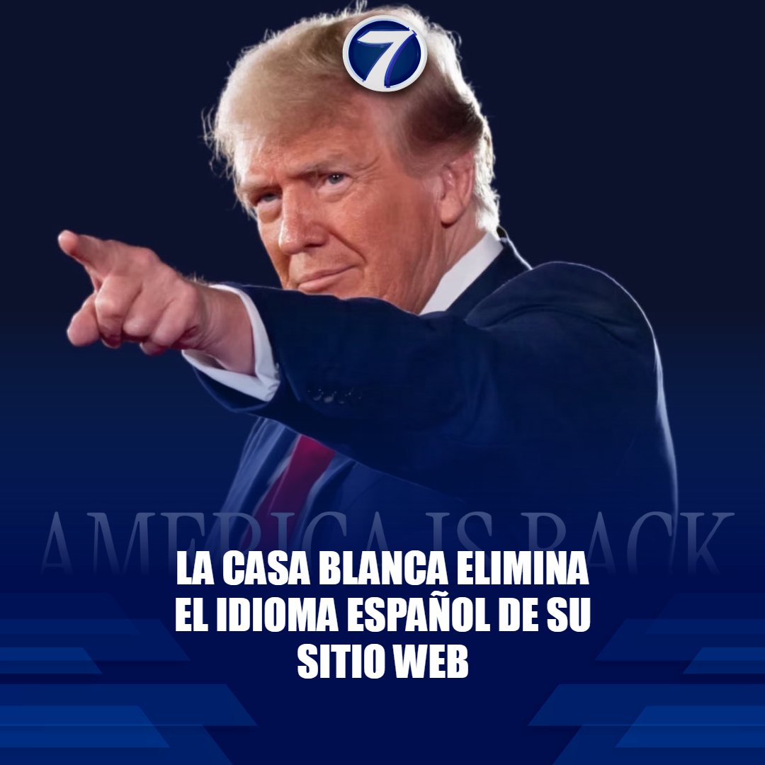 Noti7Guatemala's tweet image. ‘Vete a casa’: la #CasaBlanca elimina el idioma español de su #sitioweb 😨➡ bit.ly/40tbfoS