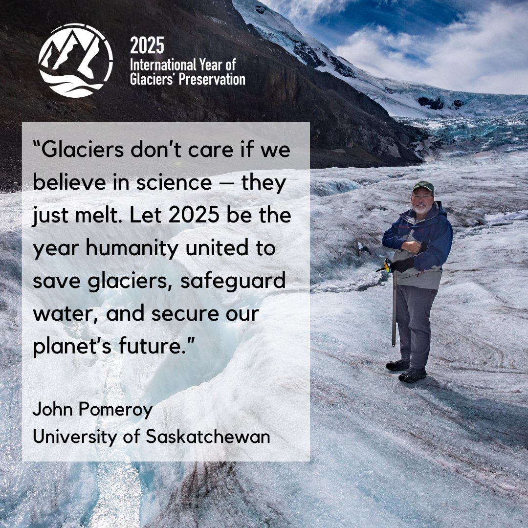 GWFutures's tweet image. The International Year of Glaciers’ Preservation is a call to action to reduce emissions, adapt to a warming world, and protect our planet’s future.
Let 2025 be the tipping point where we changed course. #Glaciers2025 @usask @usask_water @CentreForHydro
un-glaciers.org/en/homepage