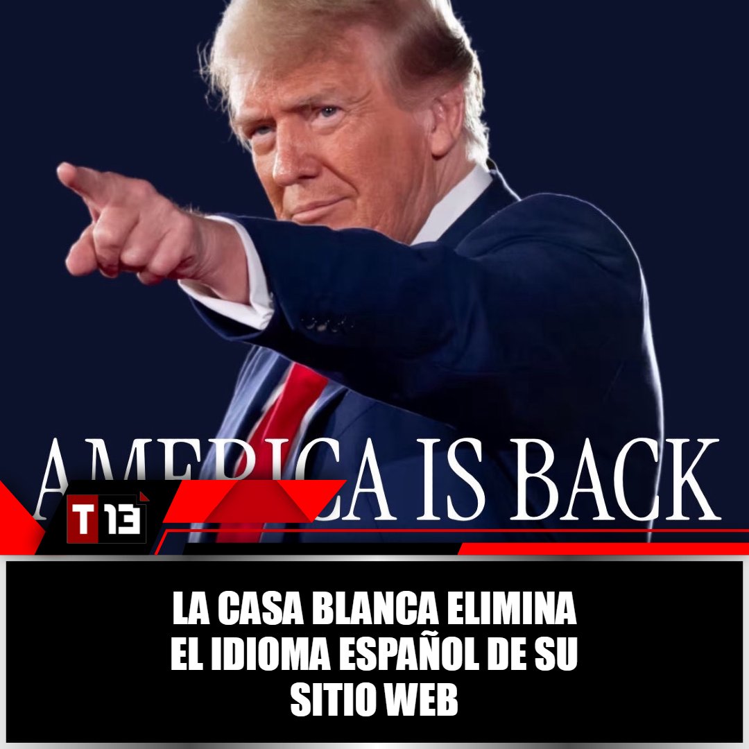 T13Noticias's tweet image. ‘Vete a casa’: la #CasaBlanca elimina el idioma español de su #sitioweb 😨➡ bit.ly/40tbfoS