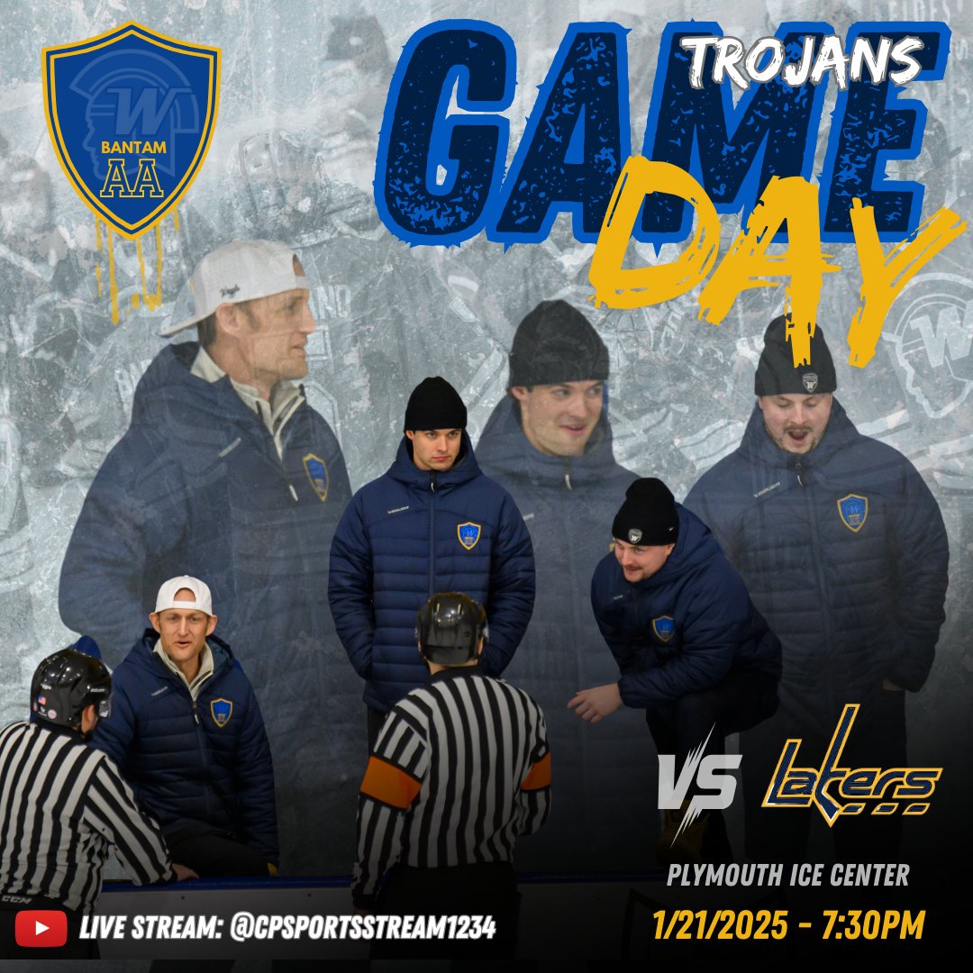 Come on inside the rink and warm up! It's a district home game against Prior Lake tonight at 7:30pm at PIC. Coaches Nate, Will, and Trey expect to see you there.