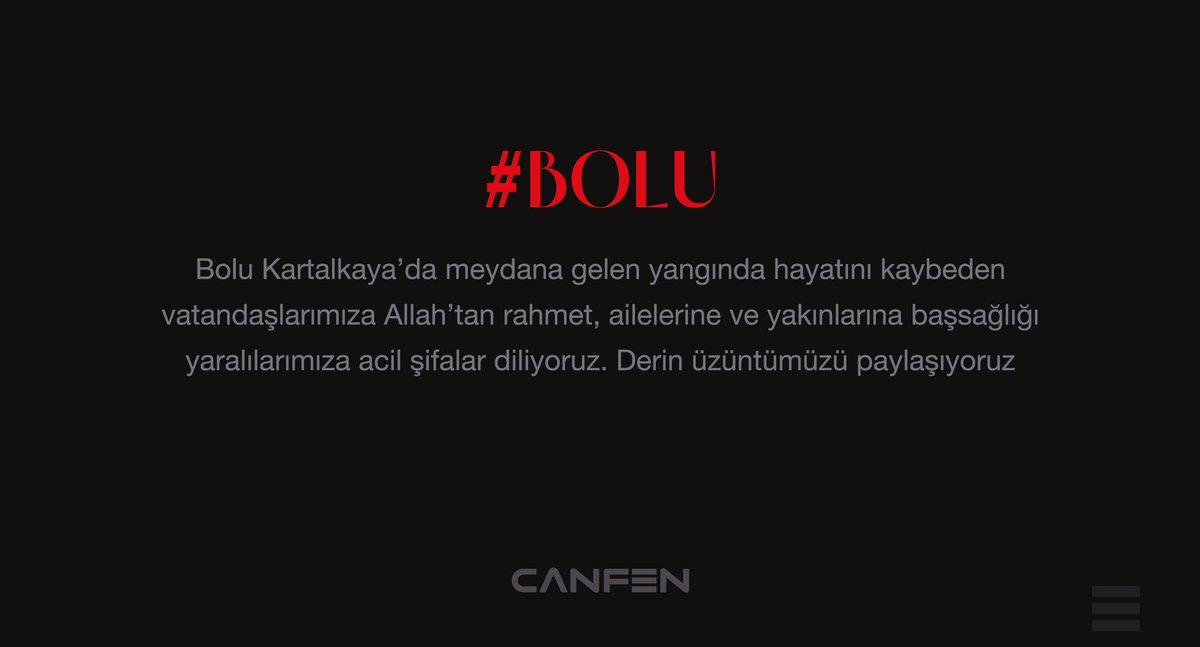 #bolu #yangın #canfeninsaat