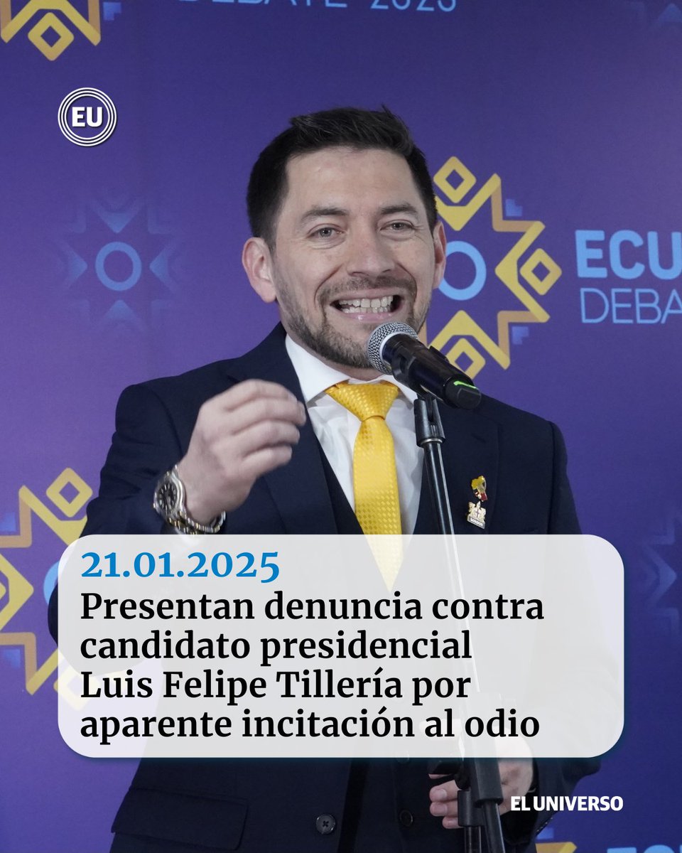 Presentan denuncia contra candidato presidencial #LuisFelipeTillería por aparente incitación al odio y discriminación ow.ly/N3kE50UKmtQ