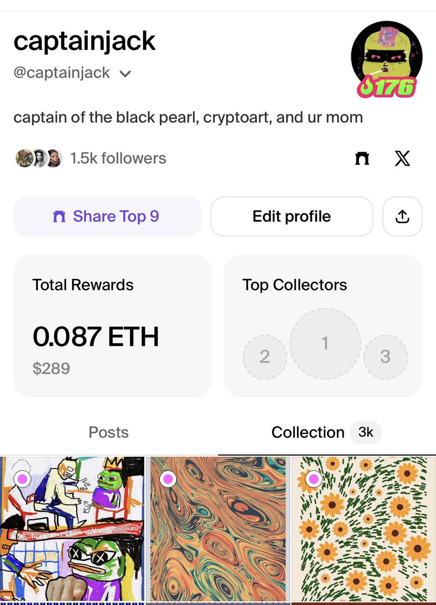 3k collected
1.5k followers 
176 day streak

and I have a feeling <a href="/rodeodotclub/">Rodeo</a> is just getting started 😈