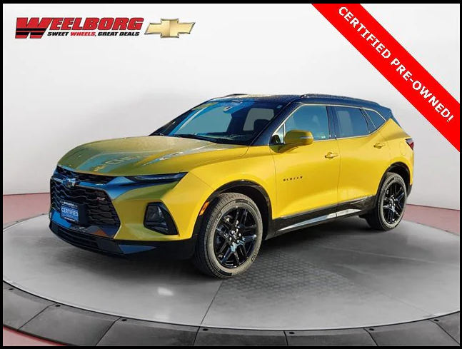 WeelborgChevy's tweet photo. 📷Manager's Special📷
📷Certified 2022 Chevrolet Blazer📷
📷$33,333
📷We are LOVING this color!📷
📷https://t.co/BUoBcXgPqJ...
#WeelborgChevroletofNewUlm #sweetwheelsgreatdeals #Chevrolet #CertifiedPreOwned #ChevroletBlazer #2022ChevroletBlazer #Blazer #yellow #ManagersSpecial https://t.co/LY4mVgFlmb