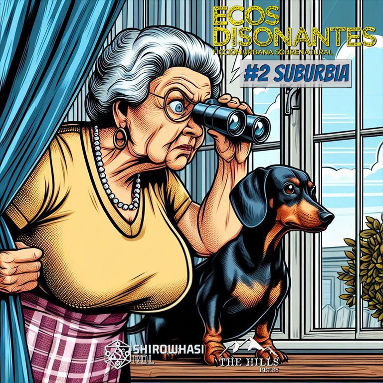 Madre de mía, cómo está el barrio ¿eh Chippy? 
Hemos visto a demasiada gente torcerse como para no hacer nada... ¡Pero...! ¡Oiga! ¡Sí, usted! ¡El del Falcon gris! ¡Ahí no se puede estacionar! ¡Quítelo ahora mismo!
En fin... Es que si una no está atenta...

- Gladis Harrison -