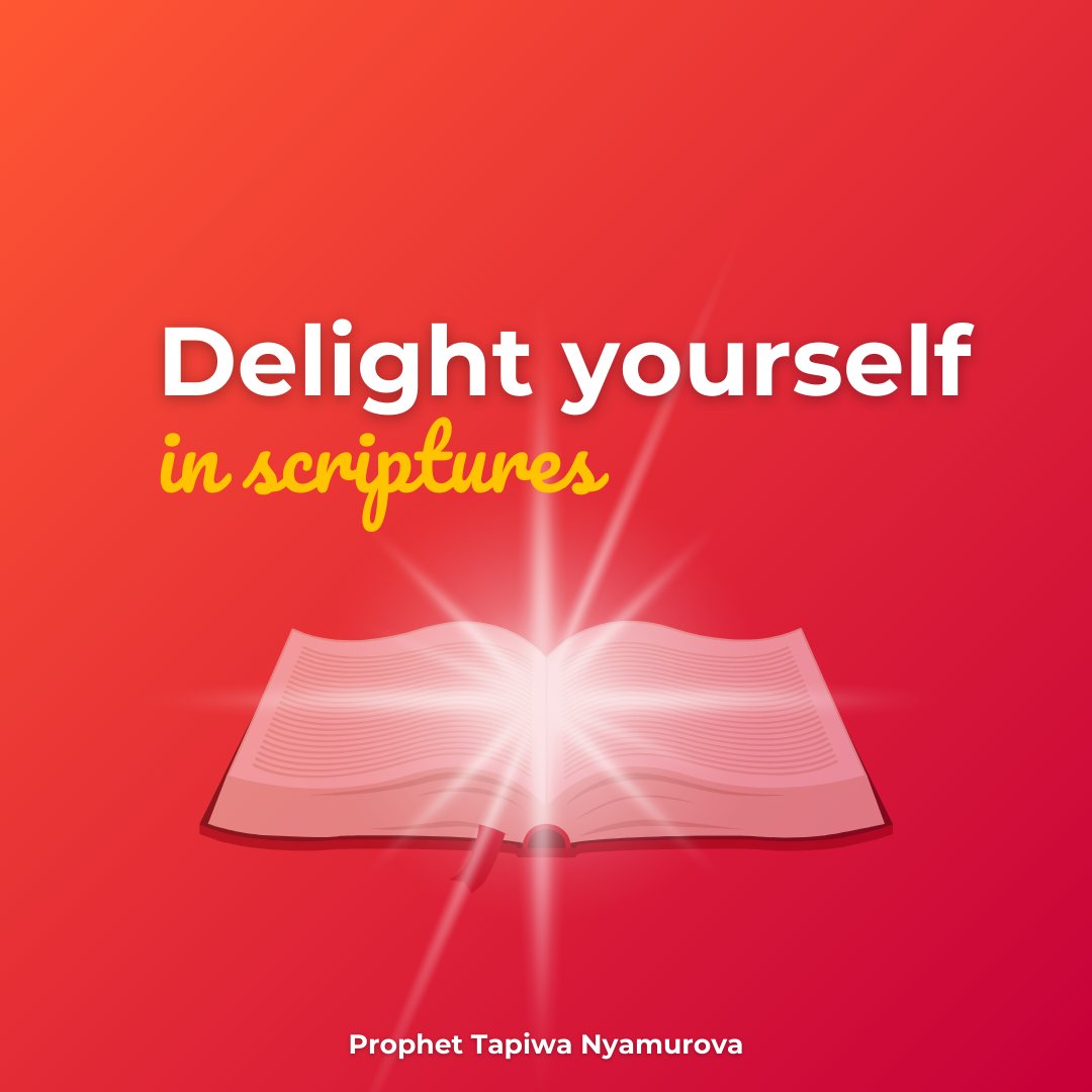 tnyamurovacgf's tweet photo. ‘Delight yourself in scriptures!’ – Prophet Tapiwa Nyamurova
#ScriptureDelight #WisdomInTheWord #DailyInspiration #FaithJourney https://t.co/GKQGIiA3NW